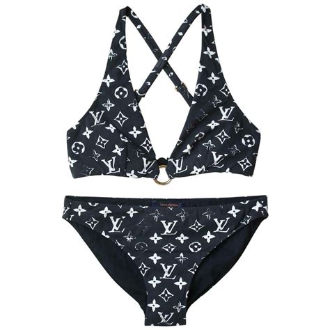 louis v print swimsuit.